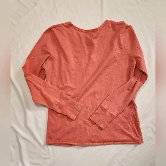 Peaches Womens Long Sleeve Stretchy Athleisure Top Large - Picture 2 of 10